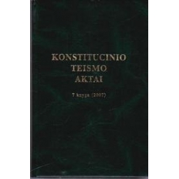 Konstitucinio teismo aktai. 7 knyga (2007)/ Viktoras Rinkevičius