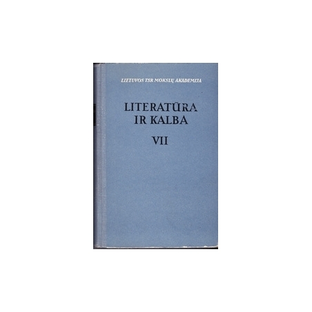 Literatūra ir kalba (VII tomas)/ Korsakas K.