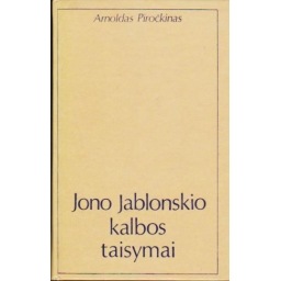 Jono Jablonskio kalbos...