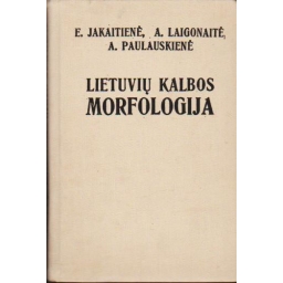 Lietuvių kalbos morfologija...